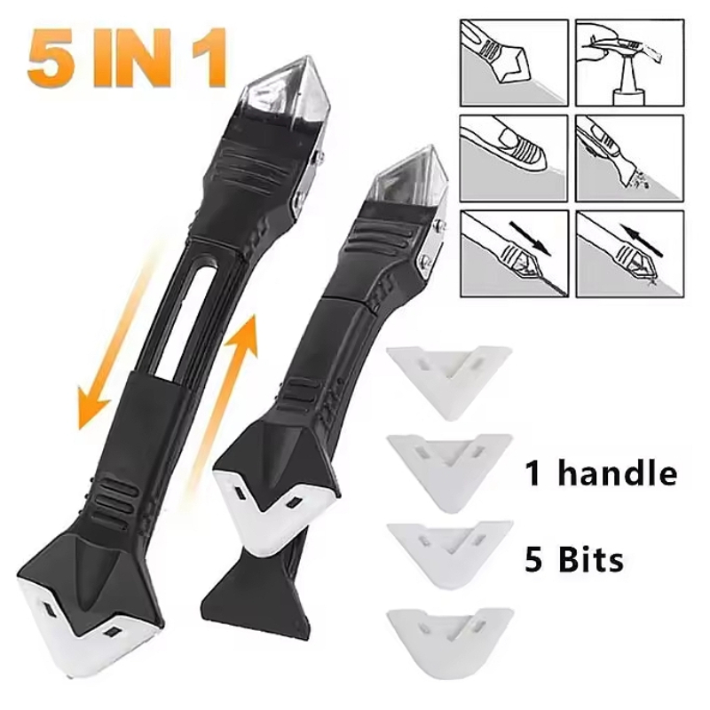 Bathroom Caulk Siliconized - 5in1 Metal Head Scraper Tool Silicone