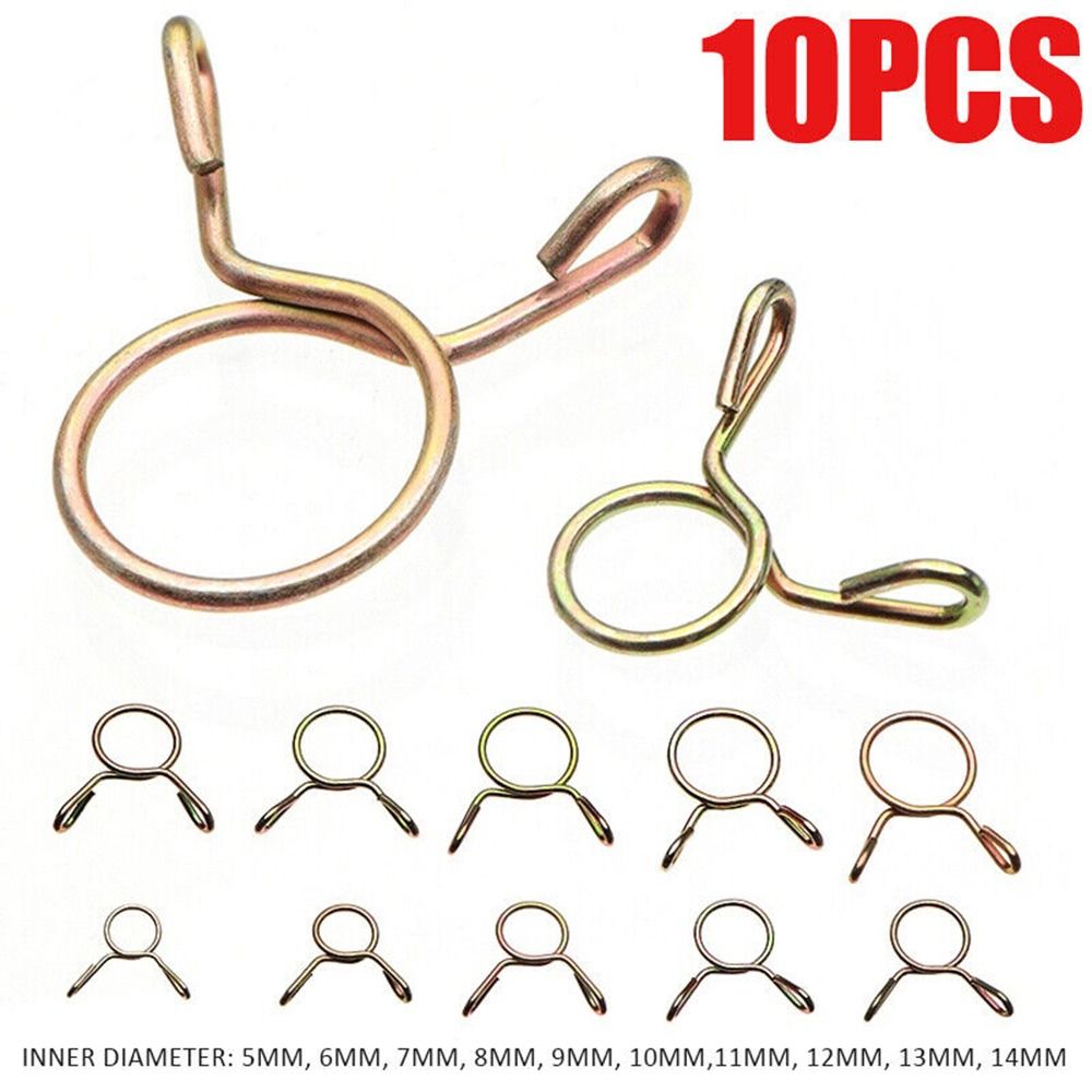 Hose Clamp Assorted - 10Pcs 5-31MM Zinc Plated Air Tubing