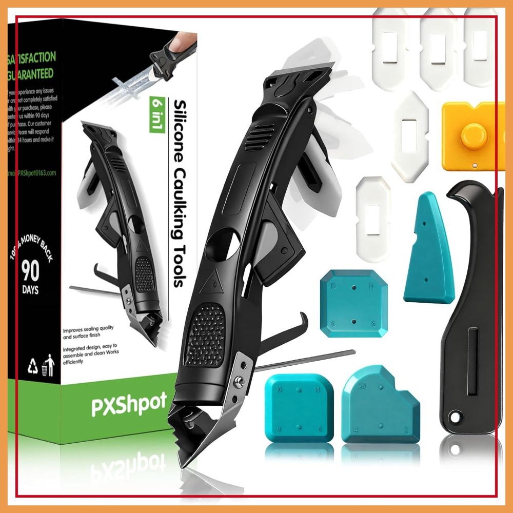 6 in 1 Caulking Tool & Grout R - Bathroom Caulk Siliconized 리뷰 및 가격