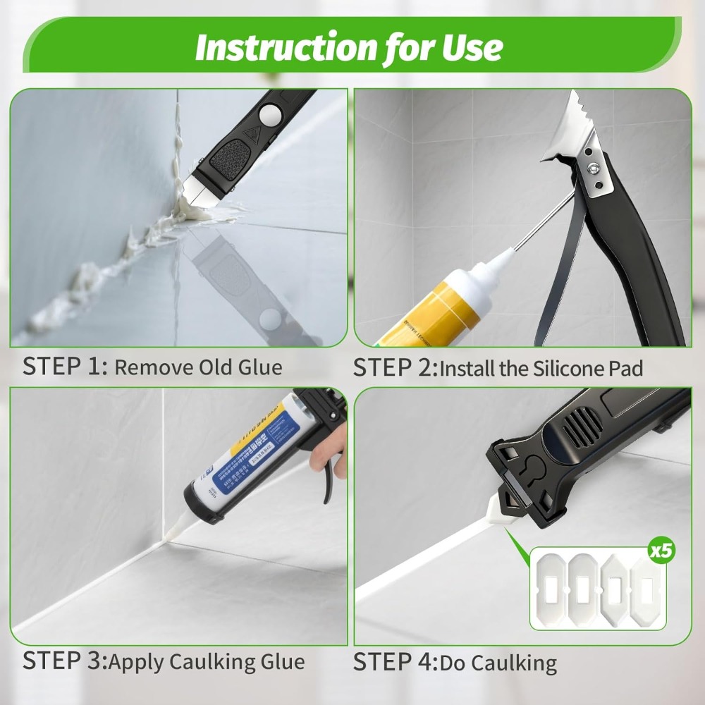 6 in 1 Caulking Tool & Grout R - Bathroom Caulk Siliconized 리뷰 및 가격