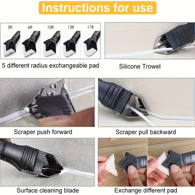 3 in 1 Silicone Caulking Tool  - Bathroom Caulk Siliconized 리뷰 및 가격