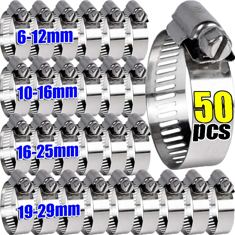 10-50pcs Hose Clips Pipe Clamp - Hose Clamp Assorted 리뷰 및 가격