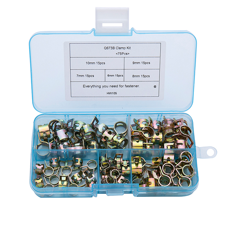 75Pcs/set 6-10mm Spring Fuel O - Hose Clamp Assorted 리뷰 및 가격