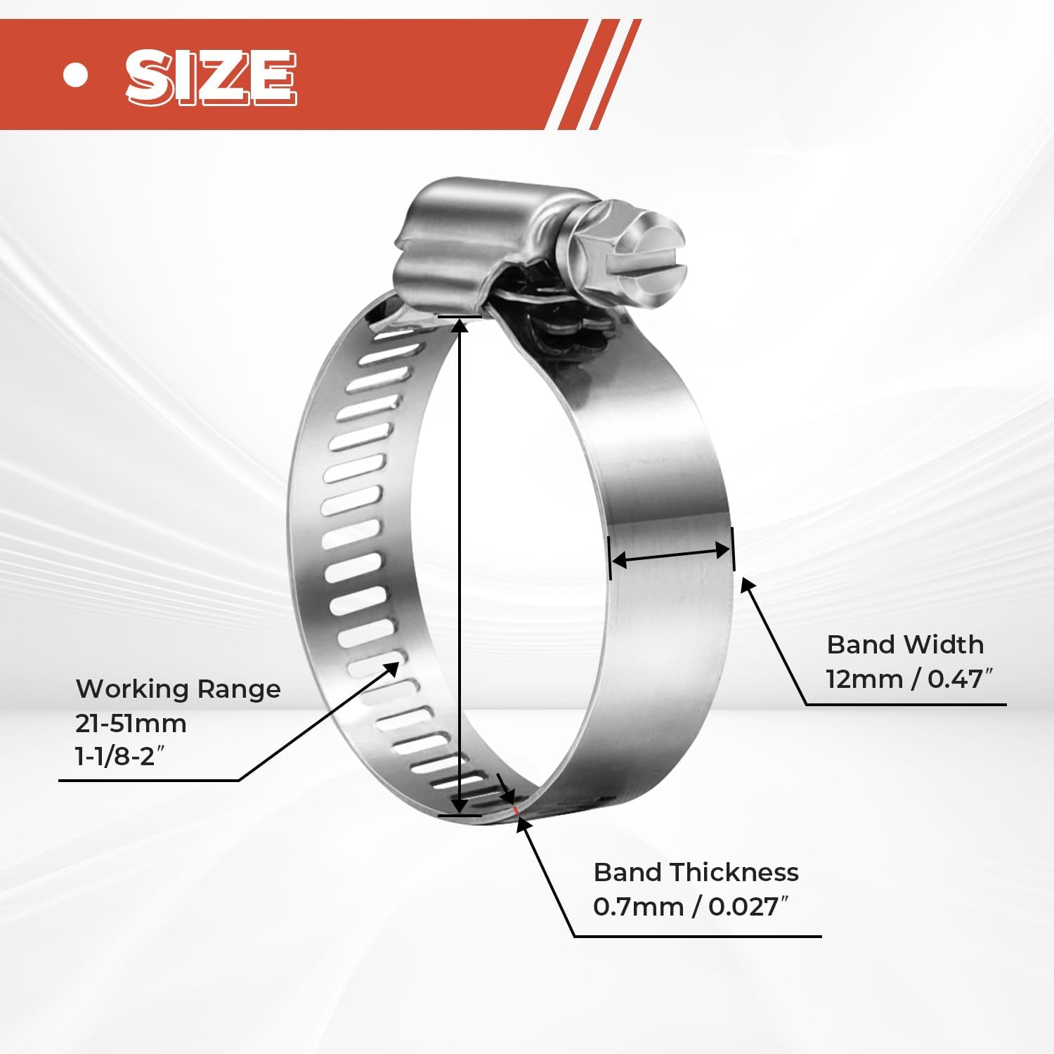 20PCS 304 Stainless Steel Hose - Hose Clamp Assorted 리뷰 및 가격