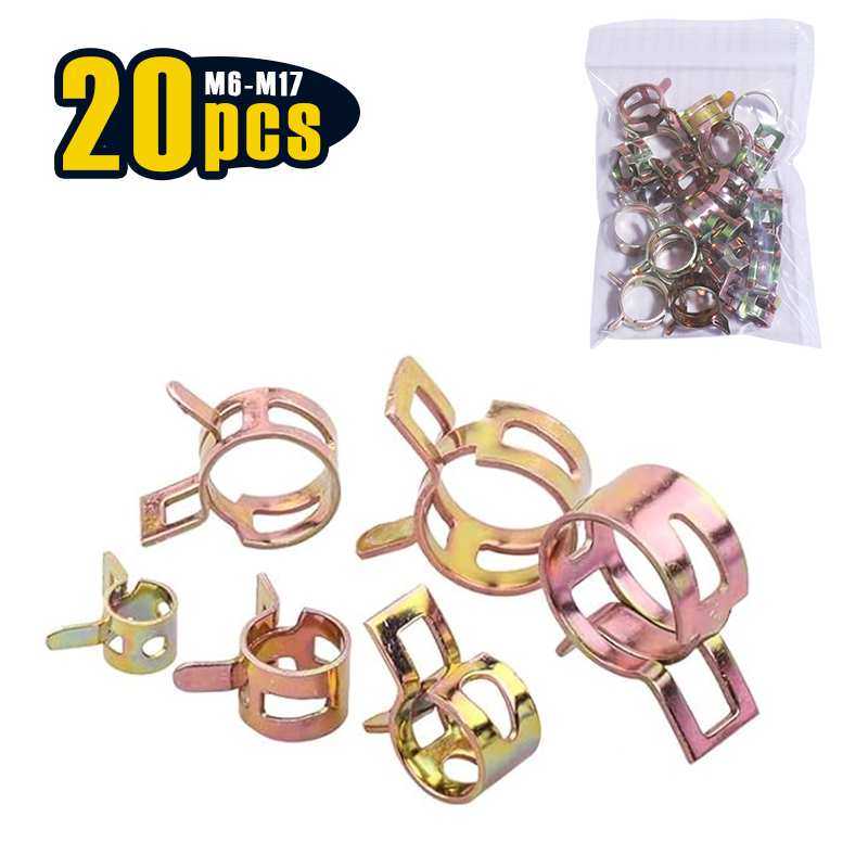 20 Pcs 6-17mm Spring Hose Clam - Hose Clamp Assorted 리뷰 및 가격