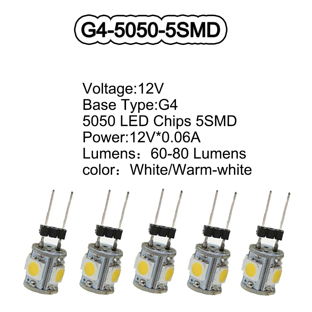 10pcs DC12V G4 5050 5 SMD LED  - Home Improvement Cars 리뷰 및 가격