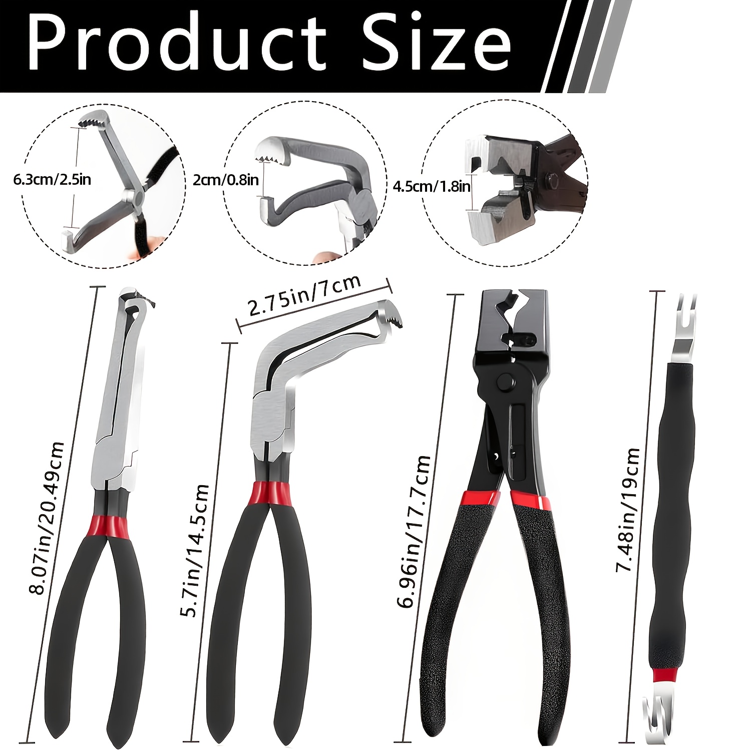 5Pcs Electrical Disconnect Pli - Hose Clamp Assorted 리뷰 및 가격