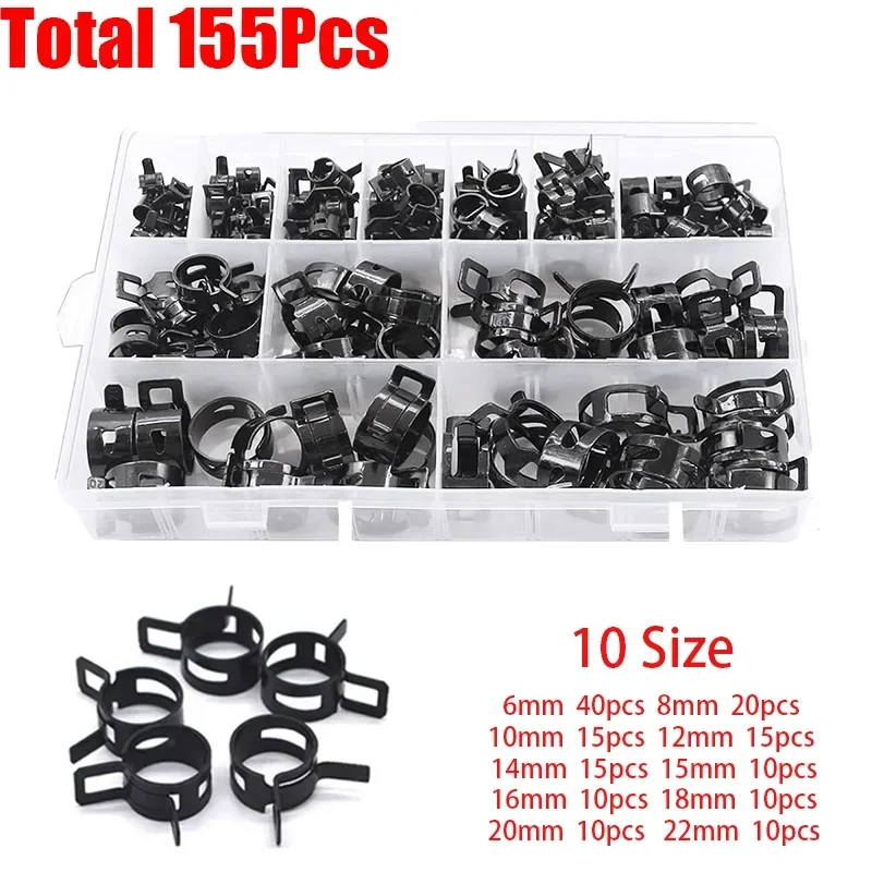 155Pcs Spring Band Hose Clamps - Hose Clamp Assorted 리뷰 및 가격