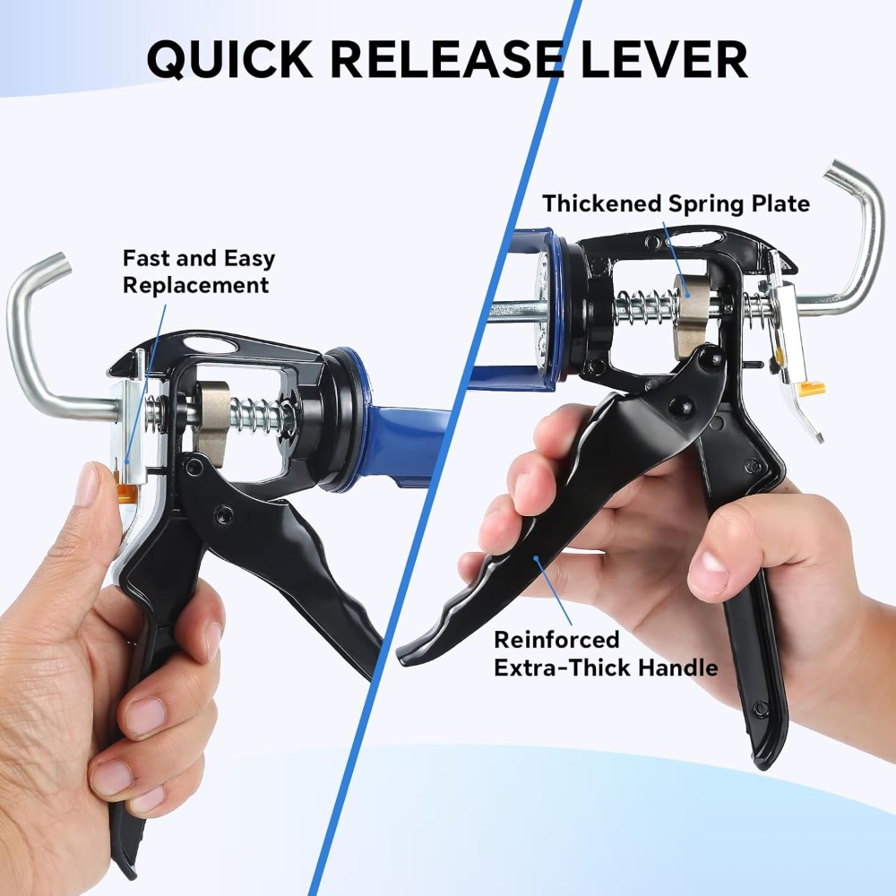 Caulk Gun Kit, Smooth Silicone - Bathroom Caulk Siliconized 리뷰 및 가격