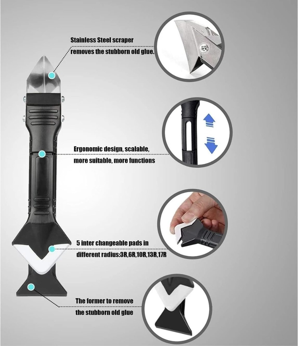 3-in-1 Silicone Caulking Tool, - Bathroom Caulk Siliconized 리뷰 및 가격