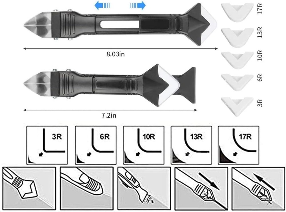 3-in-1 Silicone Caulking Tool, - Bathroom Caulk Siliconized 리뷰 및 가격