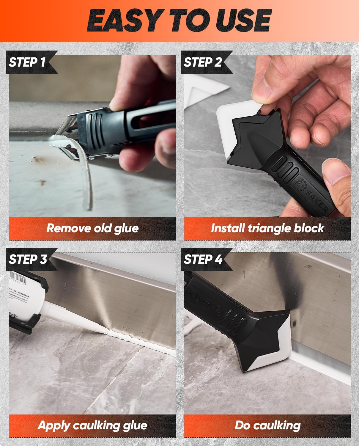 3-in-1 Silicone Caulking Tool: - Bathroom Caulk Siliconized 리뷰 및 가격